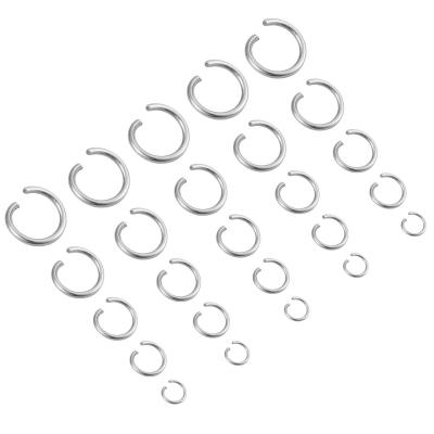 China Jewelry Making Accessories Multi Size DIY Wholesale Stainless Steel Split Rings Pop Ring for sale