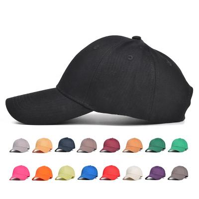 China JOINT Wholesale High Quality Solid Structured Single Empty 100% Cotton Baseball Hats for sale