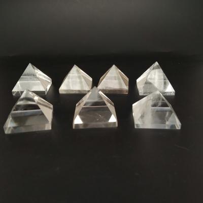 China China Hot Sale Feng Shui Clean White Crystal Pyramid Healing Natural Home Furnishing Decoration for sale