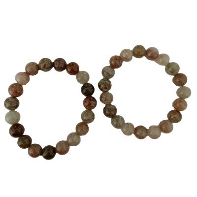 China China Hot Selling Pure Natural Pancake Rocks Hand String Energy Healing Bracelet Feng Shui Gift for sale