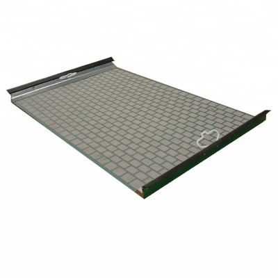 China Plain Weave Three Layer Mesh Stainless Steel Hook Strip Flat Shale Filter Shaker Screen Factory for sale