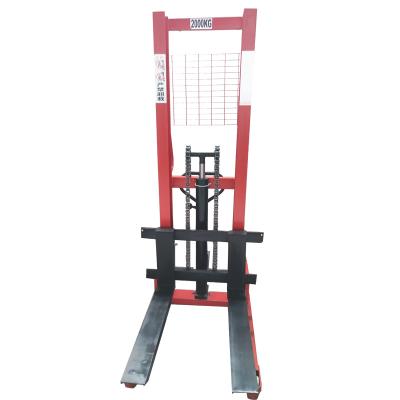 China Hot Sale China Hotels Mini Type 0.5T 500Kg 1000Kg Hand Manual Operated Hydraulic Stacker Pallet Truck Forklift for sale