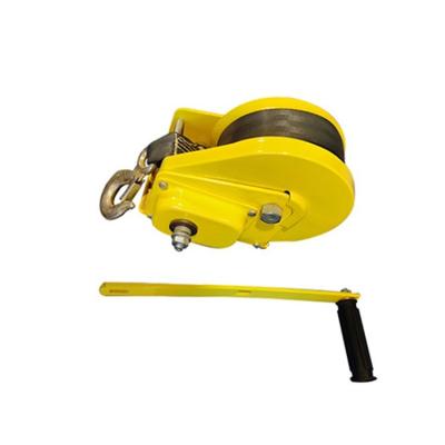 China Boat manufacturer directly supply steel wire rope winch with brake, hand winch, stainless steel for sale