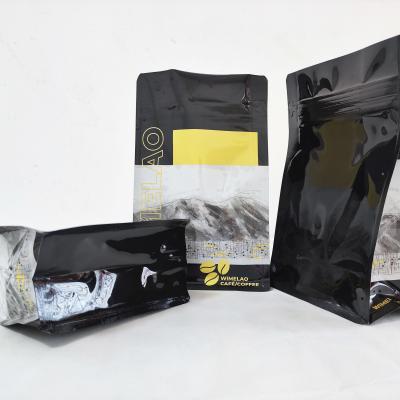 China Stellen-UValuminiumfolie-Kaffee Bean Packaging Pouches Flat Bottom mit Ventil zu verkaufen