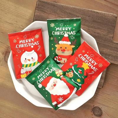 China Glossy Heat Seal Packaging Bags Back Side Seal Bag For Christmas Gift Te koop