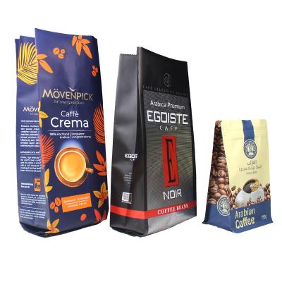 Cina Zipper Coffee Packaging Pouch 250g 500g 1kg Aluminum Foil Coffee Pouch With Degassing in vendita