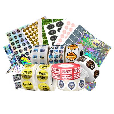 중국 UV Security QR Code Hologram Sticker Label Permanent / Removable / Hot Melt Adhesive 판매용