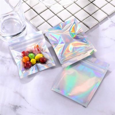 Cina La cima olografica Mylar della chiusura lampo del sacchetto del supporto di HACCP su sventa Mini Pouches in vendita