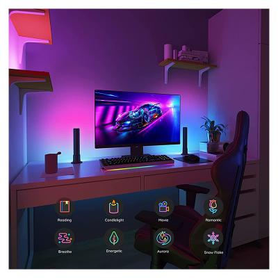 China Indoor Optical Ambient Light Guide TV RGBIC Smart LED Game TV Room Decoration Lights Desk Atmosphere Easy Installation for TV Room for sale