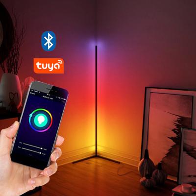 China NEW EUROPEAN APP Control Floor Lamp Modern Corner Lights Remote Control RGB LED Floor Lamps Floor Light for sale