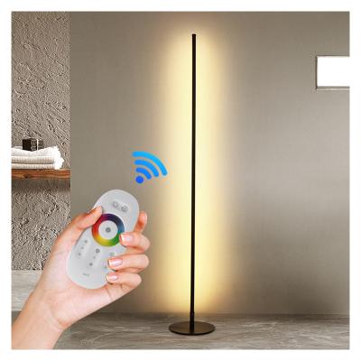 China Floor Lamp Modern Remote Position Lamp Simple Dimming RGB LED Corner Light for sale