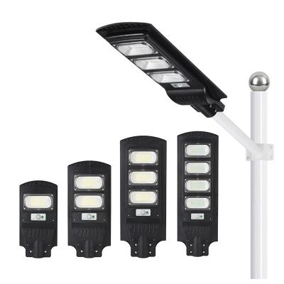 China Hot Sale 50W 100W 150W 200W 250W 300W Remote Control ROAD All in One Garden Lights Outdoor Solar Flood Light Solar Street Light for sale