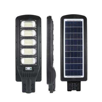 China Hot Selling Road Street Lights IP65 Solar Waterproof All In One PIR Motion Sensor Outdoor Solar Lights With Remote Control for sale