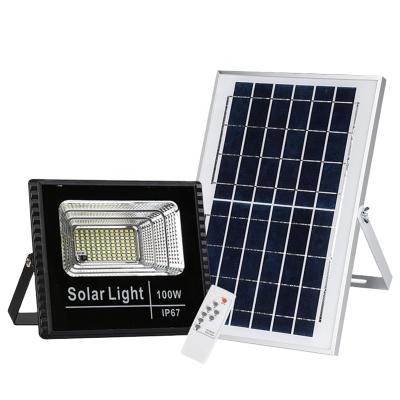 China Remote Control Waterproof Powerful Solar Floodlight 200W 300W LED Garden Light IP67 IP65 SMD2835 Lamp for Outdoor for sale