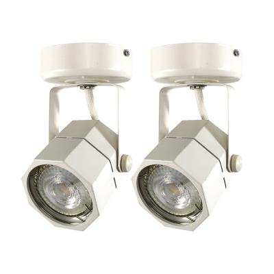 China Modern Aluminum LED Track Light Dimmable System Ceiling 110V-240V Aluminum Body GU10 Blub Track Lighting Kits for sale