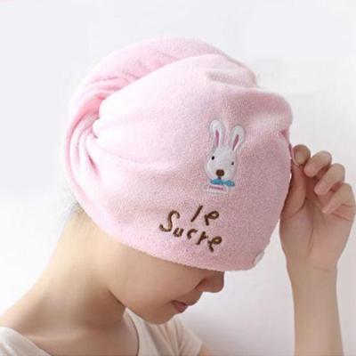 China QUICK DRY Microfiber Hair Towel Turban For Women Salon Hair Dryer Scrunchie Hair Towel Wrap Soft Shampoo Head Towel for sale