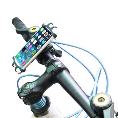 China Universal Adjustable 360 ​​Degree Rotating Silicone Bike Handlebar Phone Mount Non-Slip Holder for sale