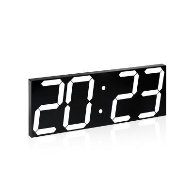 China Minimalist Acrylic Table Night Control Oice Alarm Clock Digital Mirror Smart LED Electronic Clock for sale