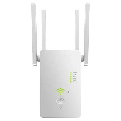 China WiFi Project WIFI Repeater 2.4G 5.G 1200Mbps Wireless Router Range Extender signal wifi repeater 4 antenna increased WIIF coverage for sale