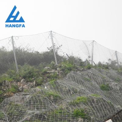 China Plain weave RX 250kj-750kj high tensile rockfall flow surface coveragedrapery debris protective net for sale