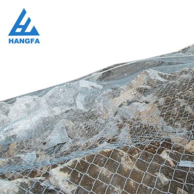 China High Tensile Plain Weave SNS Triplex Cable Protecion Galvanzied Flexible Rockfall Protection Mesh for sale