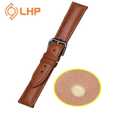 China Luxury high quality soft leather strap black blue brown black high end leather strap and good texture for sale