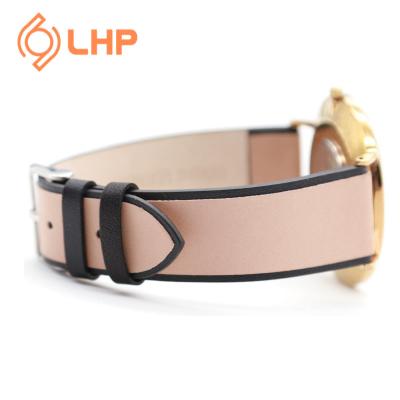 China Retro Leather Bracelet High-Grade Leather Handmade Veneer Double Textured Leather Strap Simple Textured Leather Strap for sale