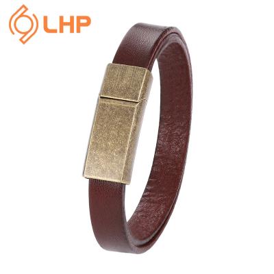 China European and American 12mm surface oil creative double leather strap of real cowhide FASHIONABLE high quality couples and American brown black for sale