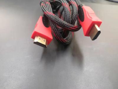 China Video High Speed Hdmi Cord , Computer Hdmi Round Cable Gold Plating for sale