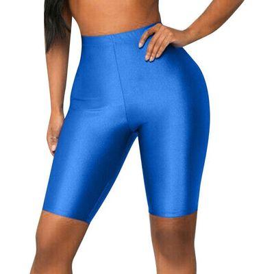 China Women Summer Elastic Cycling Breathable Sports High Waist Shorts Active Seamless Solid Fitness Shorts Gym Biker Shorts Pants for sale