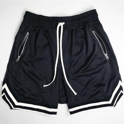 China Anti Wrinkle Anti Wrinkle Men's Gym Fitness Shorts Run Jogging Sports Loose Dry Mesh Bodybuilding Sportswear Cool Male Shorts Quick for sale