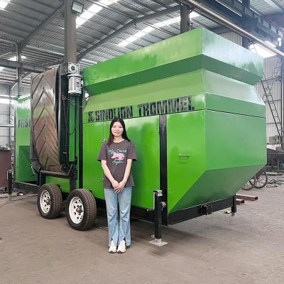 China MTS1550 Compost Trommel Screen 9400*2200*2900MM for Industrial Waste Management for sale