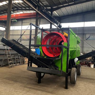 China High Process Efficiency Mobile Trommel Screen with Cleaning Brush and 2920 KG Weight for sale