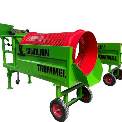 China High Capacity Portable Trommel Screen With Carbon Steel Material And Gravity Trommel en venta