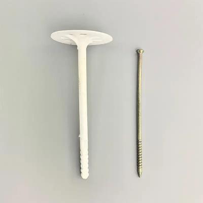 China 50mm White Plastic Insulation Anchor with Corrosion Resistance for House Wall Heat Insulation for sale