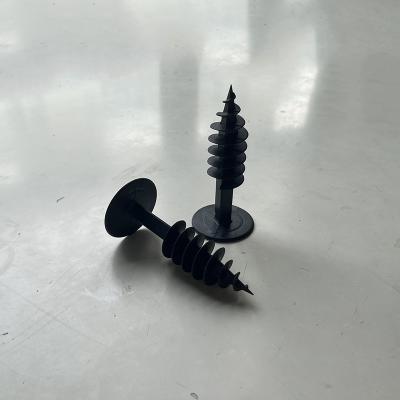 China Black Heat Resistance And Corrosion Protection Plastic Insulation Anchors / Insulation Fasteners for sale