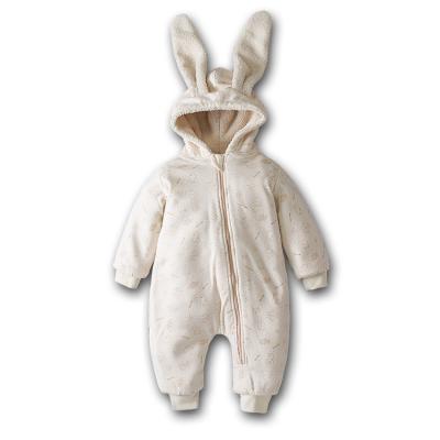 China Long Sleeve Babe Zipped Bunny Hooded Rompers Baby Clothes Kids Bath Towels Winter Kids Long Sleeve for sale