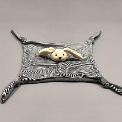 China 100% Antibacterial Cotton Plush Rabbit Doll Baby Bib Gift Rabbit DouDou Soft Comfort Soothe Towel for sale