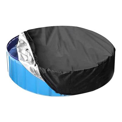 China Bike Cover Swimming Pool Cover Around Kids Over Ground Oxford Waterproof Foldable Swimming Pool Cover for sale