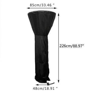 China Patio Heater Cover Waterproof Oxford Fabric Waterproof Patio Heater Cover with Zipper Bag Outdoor Standup Portable Heater Cover for sale