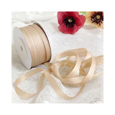 China Wholesale Price Satin Ribbon 7mm Solid Color Decorative Colored Satin Silk Ribbon for sale