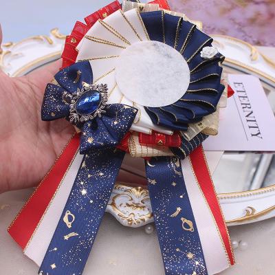 China Viable Modern Custom Wide Side Ribbons Handmade Luxury 2.5cm Star Bow Headpiece Hair Accessories Gift for sale