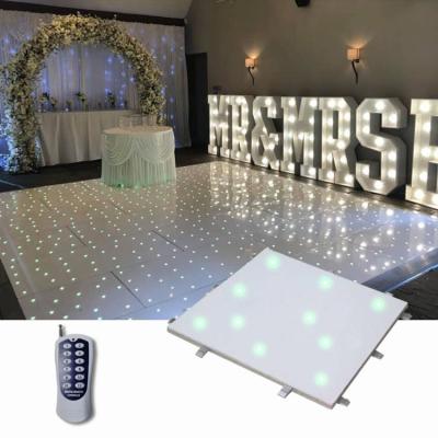 China Theme Park White Led Dance Floor for sale