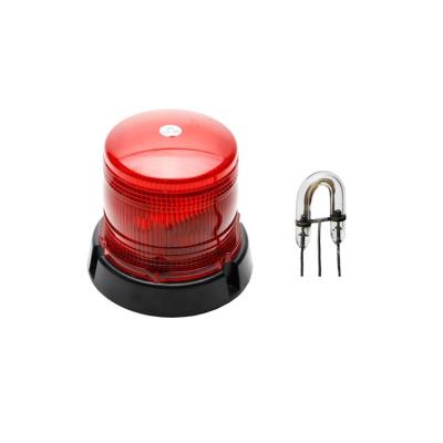 China White PC Lens Mount Dome Magnetic DC 12V 24V IP56 Led Warning Beacon for sale