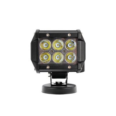 China PMMA Wholesale 10-30V DC 18w Double Array Led Work Offroad Flood Light for sale