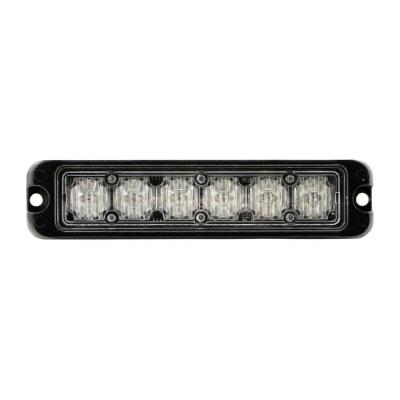 China Memory Function 6W Led Mount Light Amber Car Warning Strobe Light Exterior Bar for sale