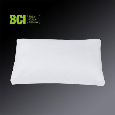 China Anti-Static Premium Cotton Cover Gusset Pillow With 0.9D Down Feel Fiber Filling for sale