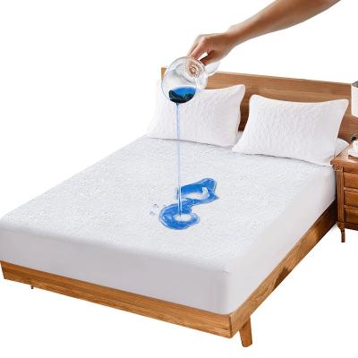 China Colorful Hot Selling Comfortable Sponge Towel Mattress Waterproof Waterproof Protector With Elastic Skirt for sale