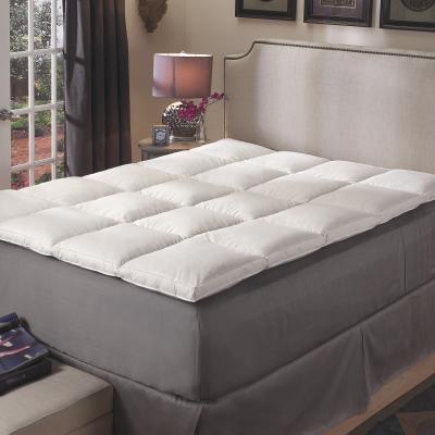 China Polyester Foldable Hypoallergenic Microfiber Double Layer Bed Topper Mattress Double Size for sale