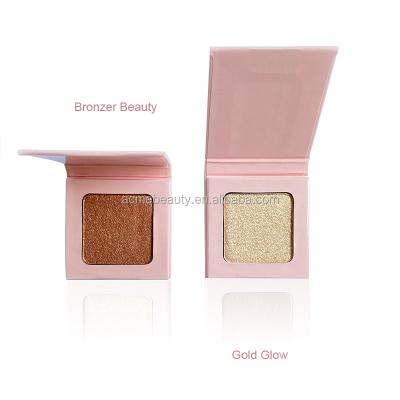 China Private Label Shimmer Diamond Highlighter Makeup Glitter Pressed Waterproof Powder for sale